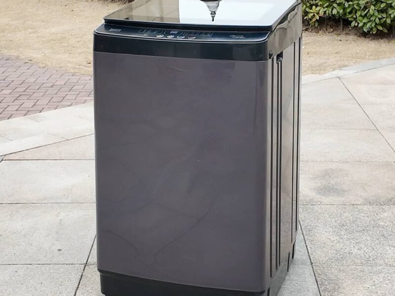 Simmyideas 10kg Fully Automatic Wave Wheel Washing Machine with Top Loading and Air Drying Function