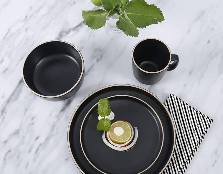 16 Piece Round Kitchen Dinnerware Set